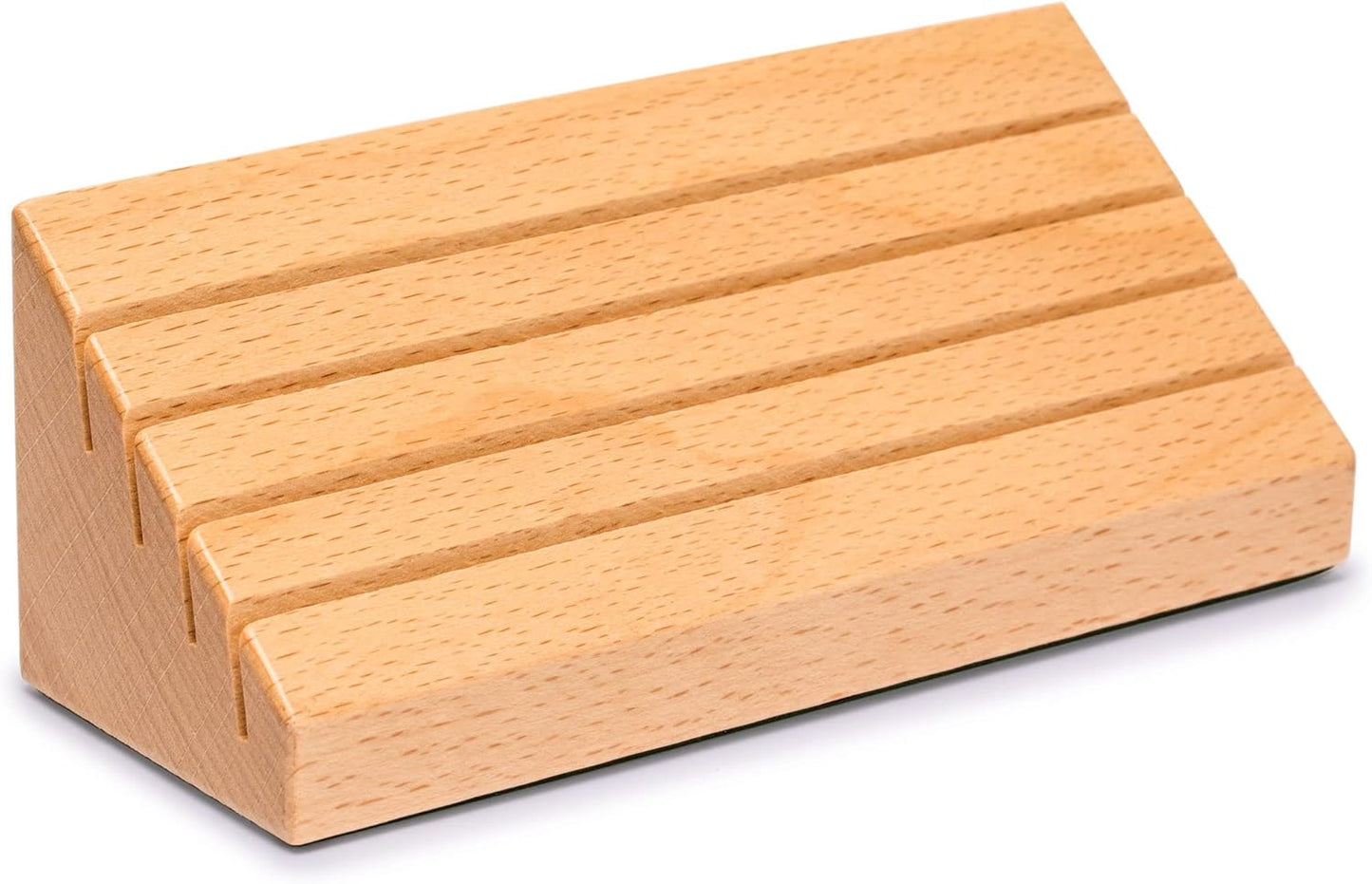 Solid Beech Wood Playing Card Holder / Poker Box - Set of 2