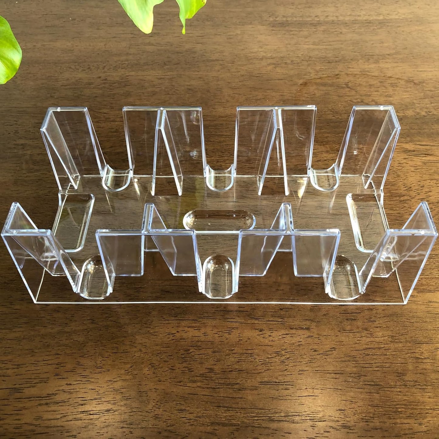 9 decks of transparent Canasta playing cards box